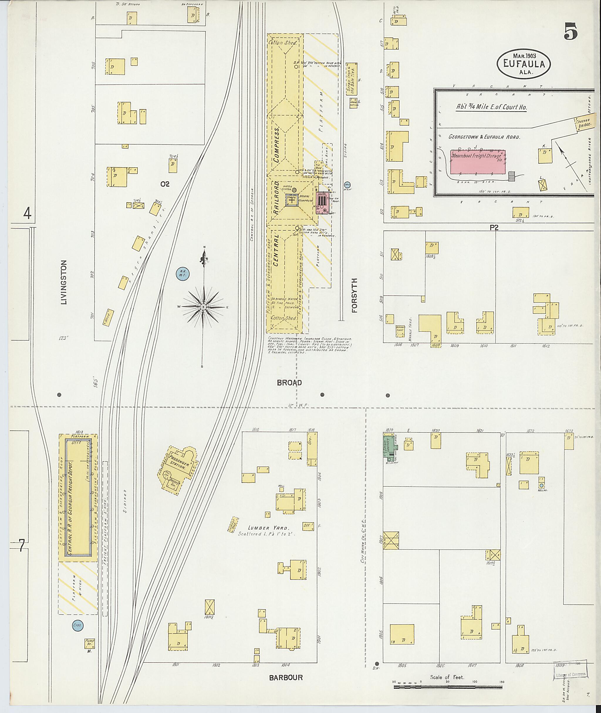 Eufaula, Barbour County, Alabama 1903 (Sheet 5 of 9) by Relic Map Company