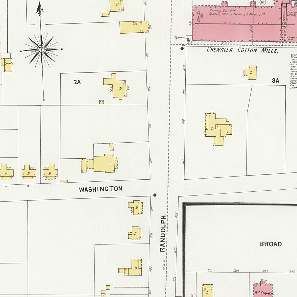 This old map of Eufaula, Barbour County, Alabama was created by Sanborn Map Company in 1903