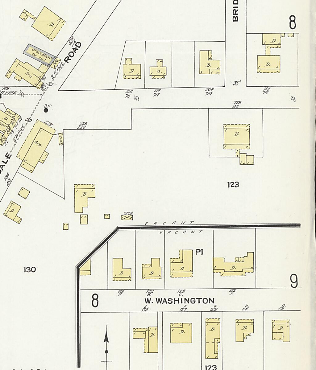 This old map of Eufaula, Barbour County, Alabama was created by Sanborn Map Company in 1910