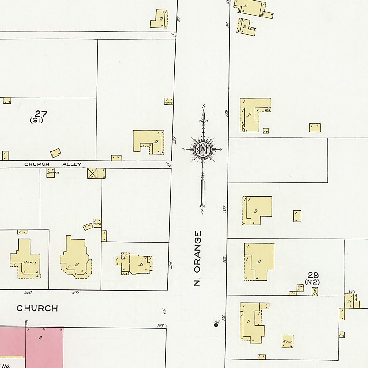 This old map of Eufaula, Barbour County, Alabama was created by Sanborn Map Company in 1920
