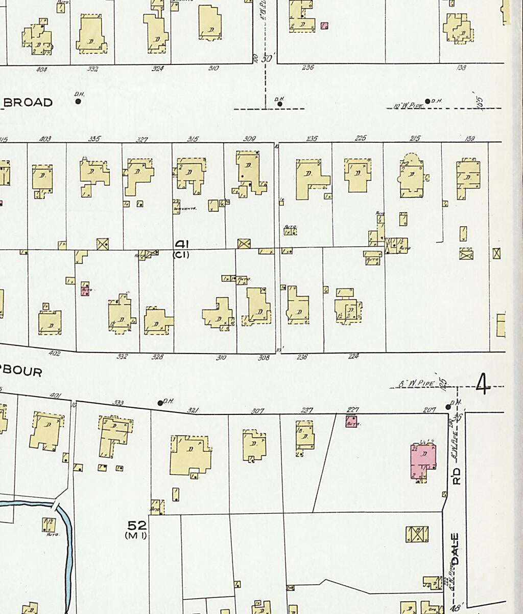 This old map of Eufaula, Barbour County, Alabama was created by Sanborn Map Company in 1920