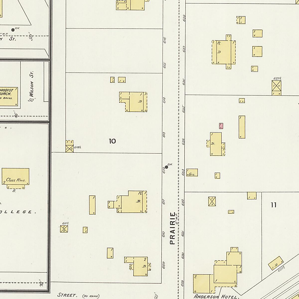 This old map of Eutaw, Greene County, Alabama was created by Sanborn Map Company in 1898