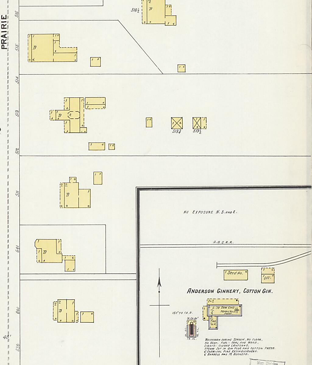 This old map of Eutaw, Greene County, Alabama was created by Sanborn Map Company in 1903