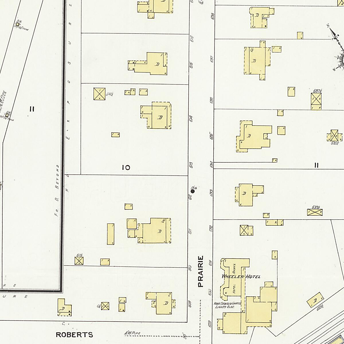 This old map of Eutaw, Greene County, Alabama was created by Sanborn Map Company in 1909