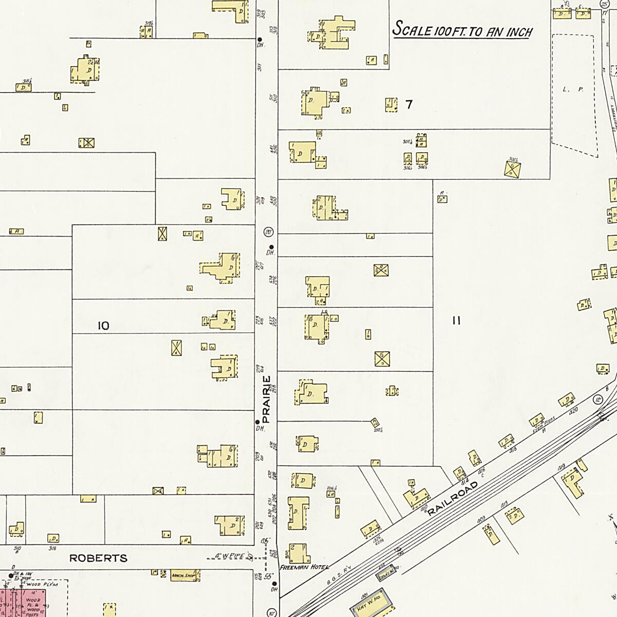 This old map of Eutaw, Greene County, Alabama was created by Sanborn Map Company in 1925