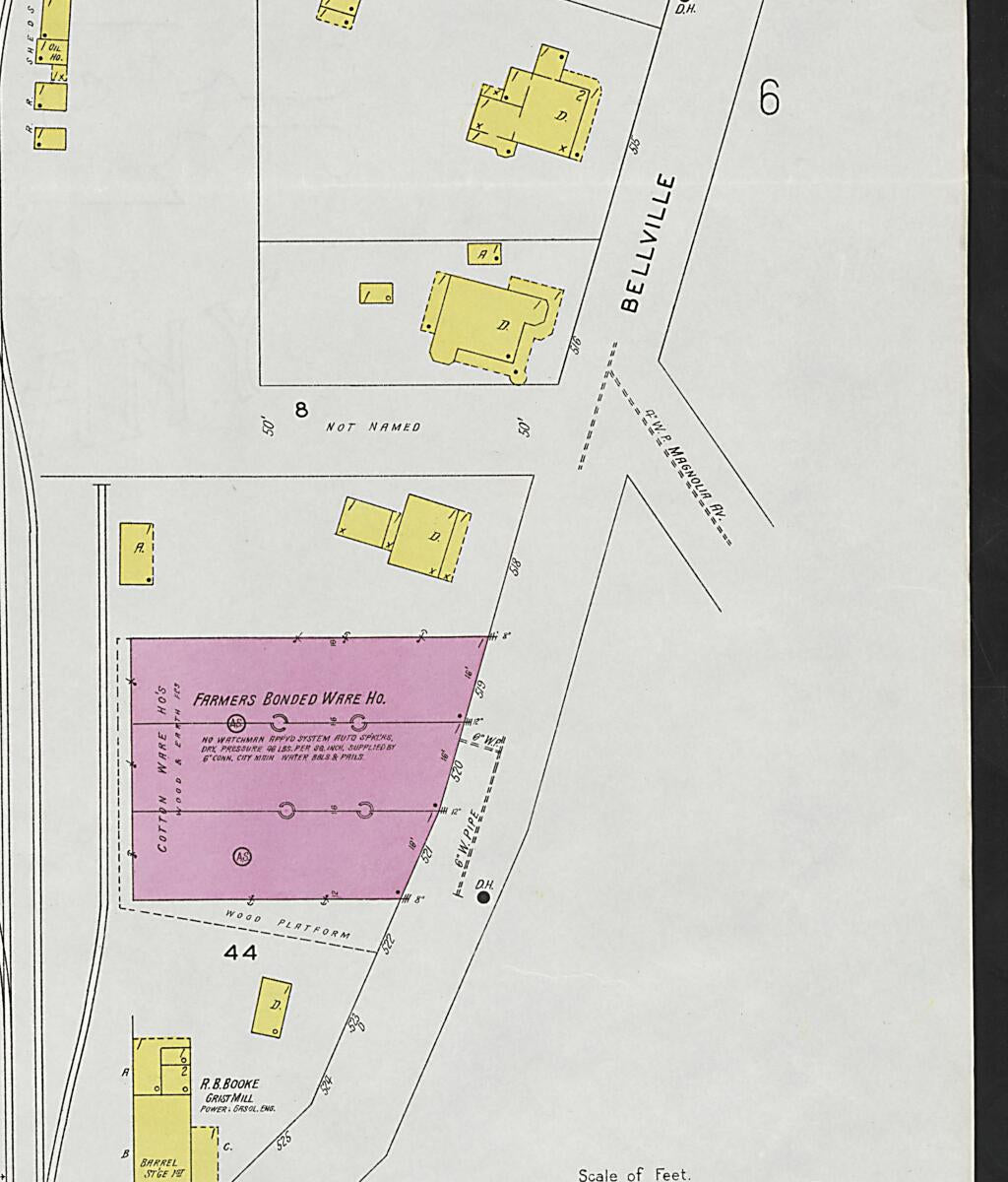 This old map of Evergreen, Conecuh County, Alabama was created by Sanborn Map Company in 1927
