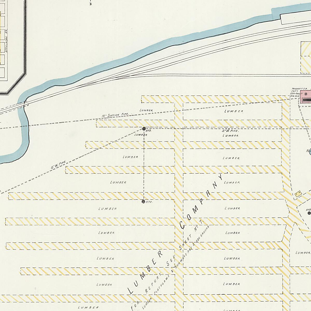 This old map of Lockhart, Covington County, Alabama was created by Sanborn Map Company in 1907