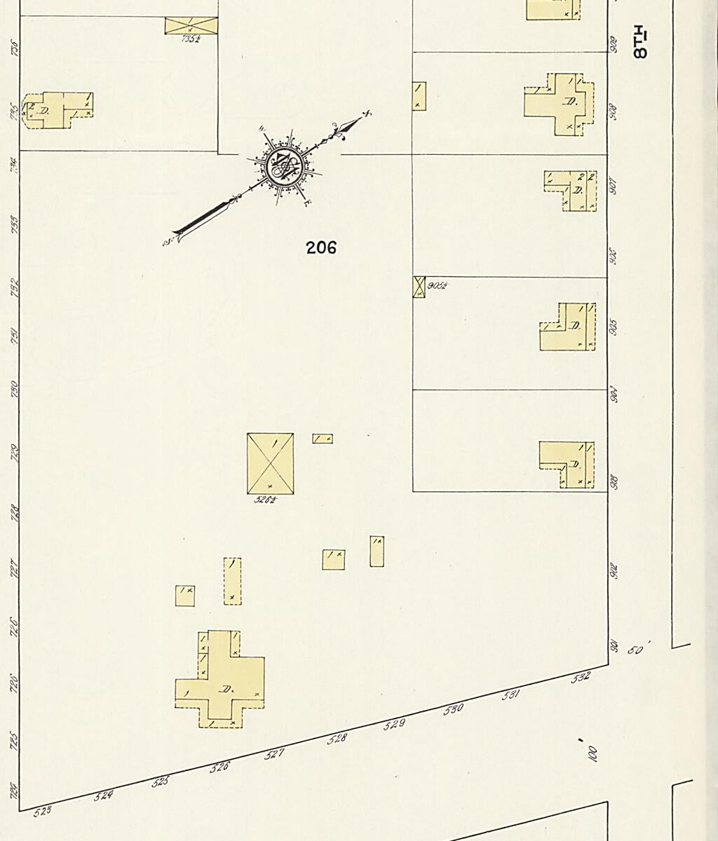 This old map of Lockhart, Covington County, Alabama was created by Sanborn Map Company in 1913