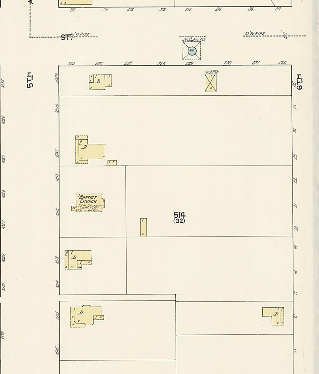This old map of Lockhart, Covington County, Alabama was created by Sanborn Map Company in 1913