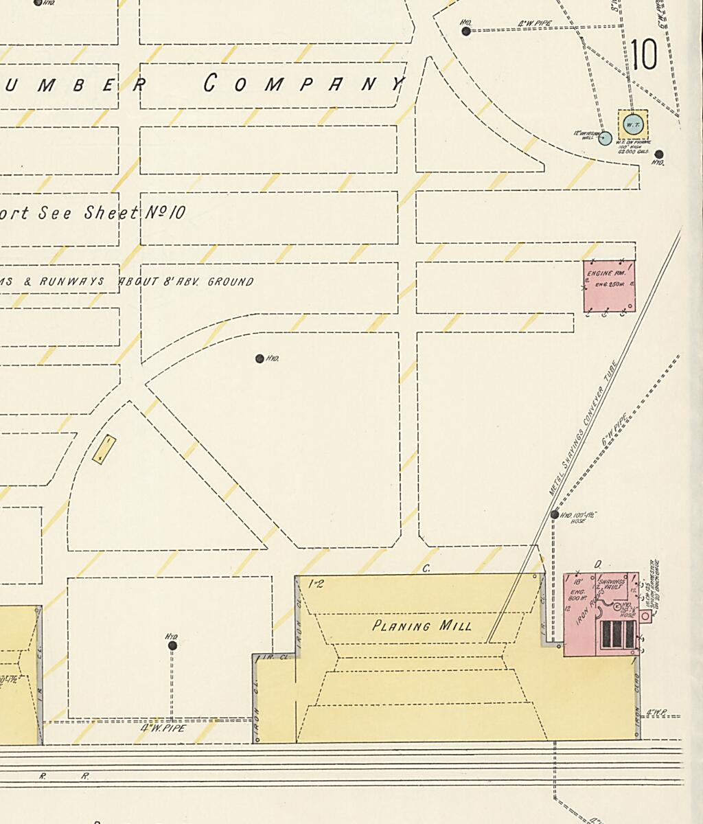 This old map of Lockhart, Covington County, Alabama was created by Sanborn Map Company in 1913