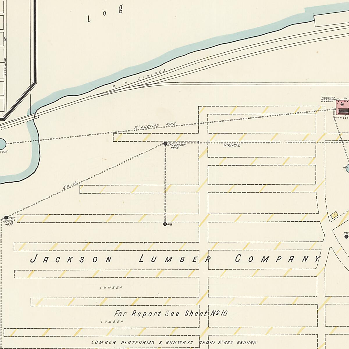 This old map of Lockhart, Covington County, Alabama was created by Sanborn Map Company in 1913