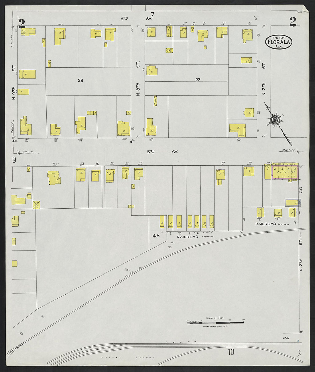 This old map of Paxton, Covington County, Florida was created by Sanborn Map Company in 1924
