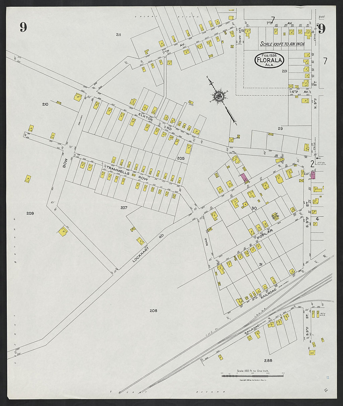 This old map of Paxton, Covington County, Florida was created by Sanborn Map Company in 1924