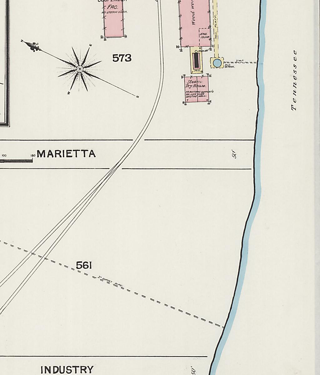 This old map of Florence, Lauderdale County, Alabama was created by Sanborn Map Company in 1889