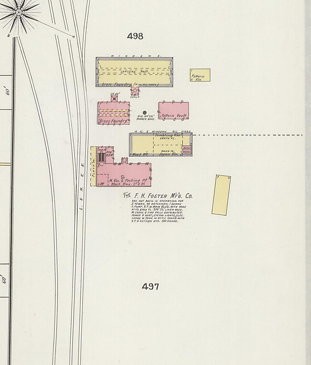 This old map of Florence, Lauderdale County, Alabama was created by Sanborn Map Company in 1894