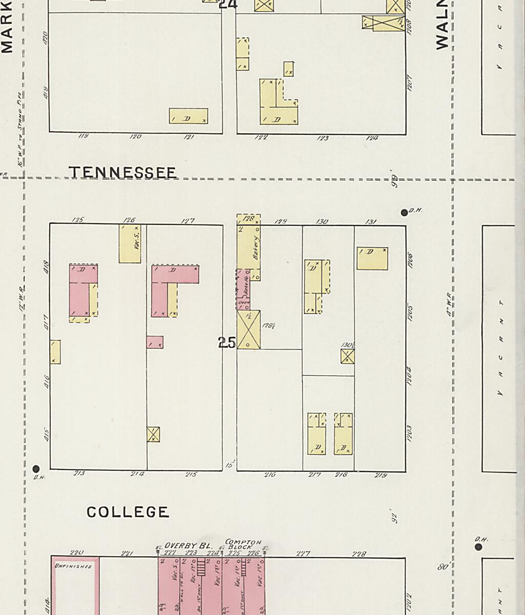 This old map of Florence, Lauderdale County, Alabama was created by Sanborn Map Company in 1894