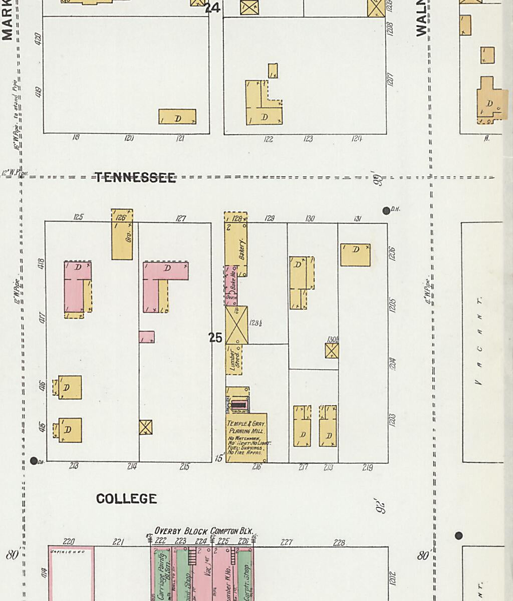 This old map of Florence, Lauderdale County, Alabama was created by Sanborn Map Company in 1899