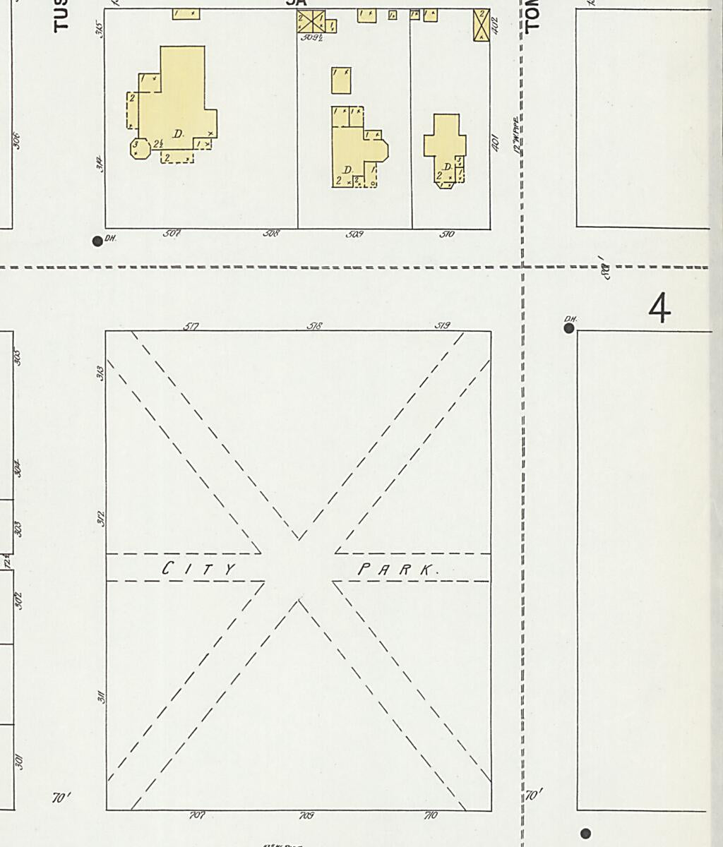 This old map of Florence, Lauderdale County, Alabama was created by Sanborn Map Company in 1899