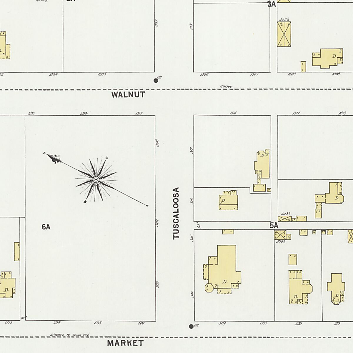 This old map of Florence, Lauderdale County, Alabama was created by Sanborn Map Company in 1899