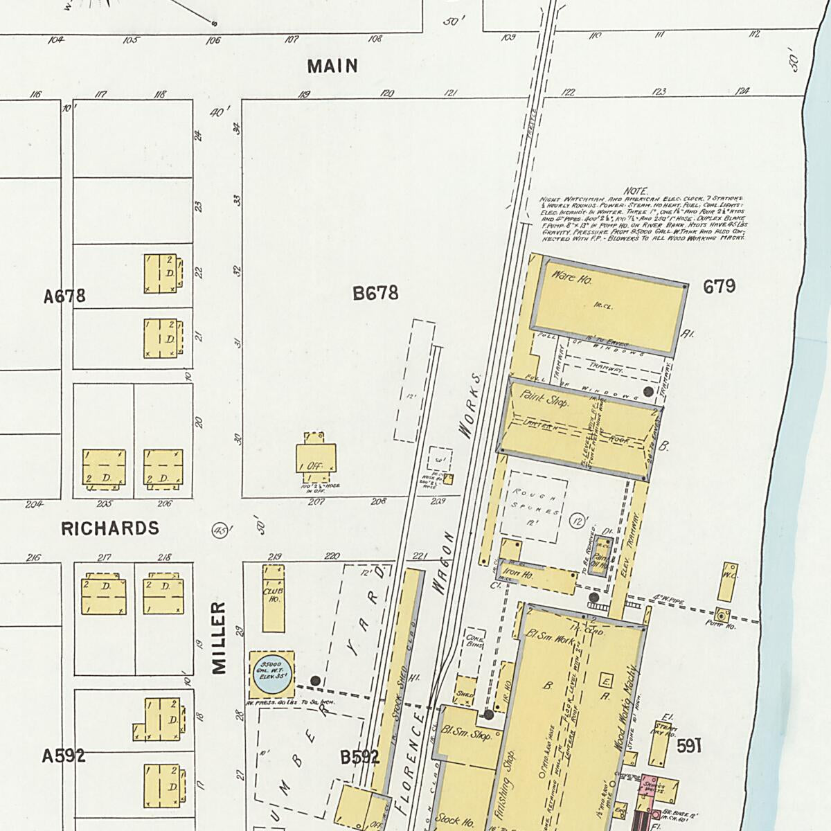 This old map of Florence, Lauderdale County, Alabama was created by Sanborn Map Company in 1899