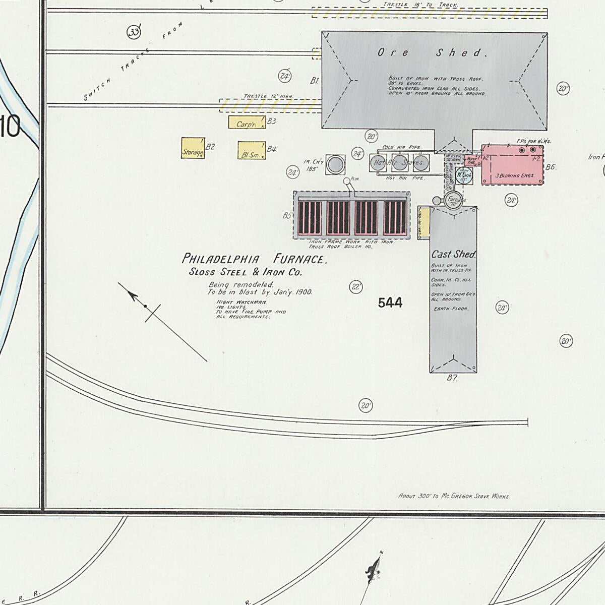 This old map of Florence, Lauderdale County, Alabama was created by Sanborn Map Company in 1899