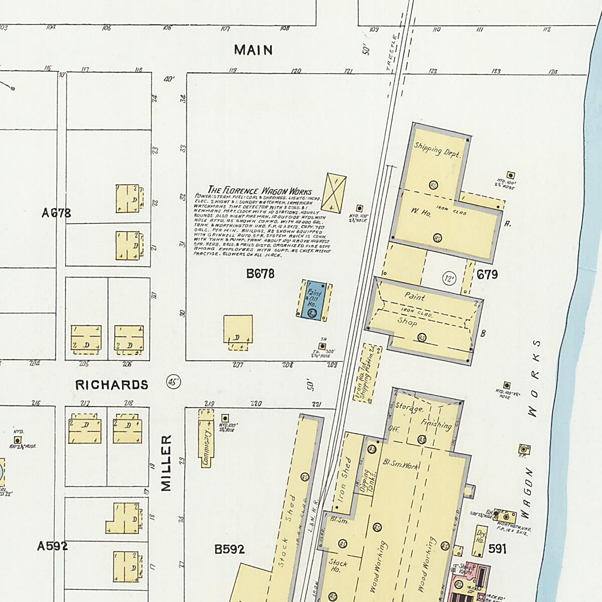 This old map of Florence, Lauderdale County, Alabama was created by Sanborn Map Company in 1905