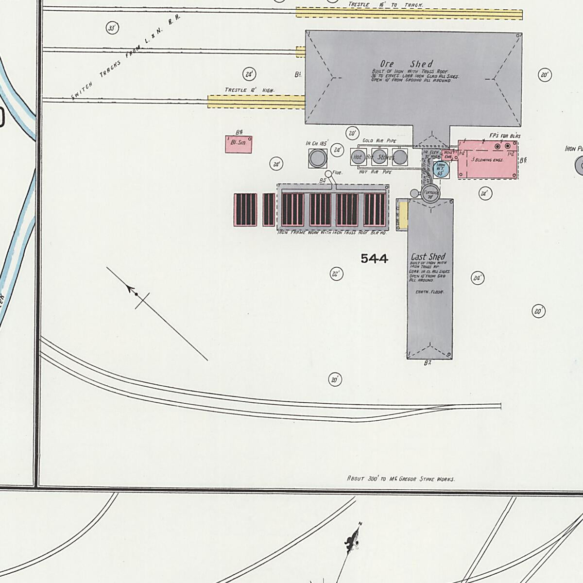 This old map of Florence, Lauderdale County, Alabama was created by Sanborn Map Company in 1905