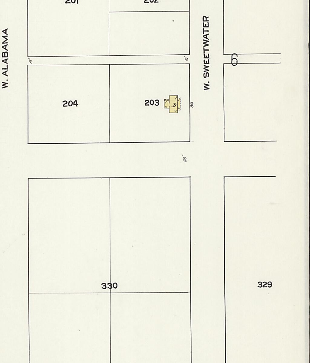 This old map of Waterloo, Lauderdale County, Alabama was created by Sanborn Map Company in 1921