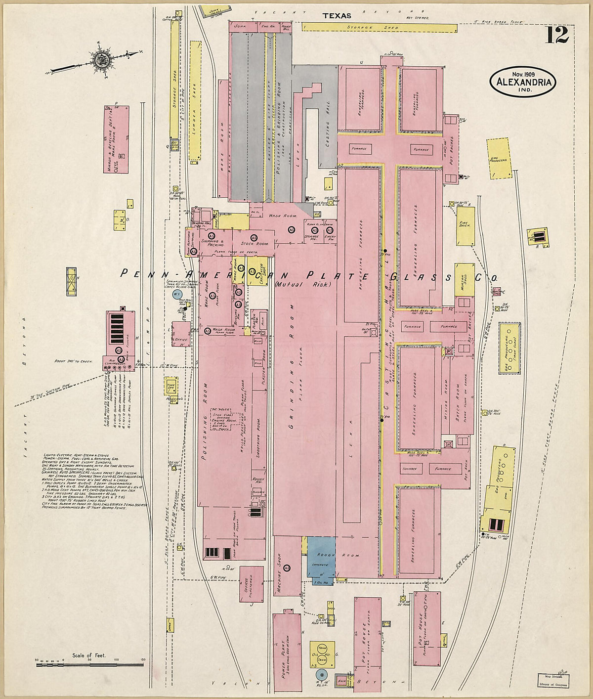 Alexandria, Madison County, Indiana 1909 (Sheet 12 of 13) by Relic Map Company