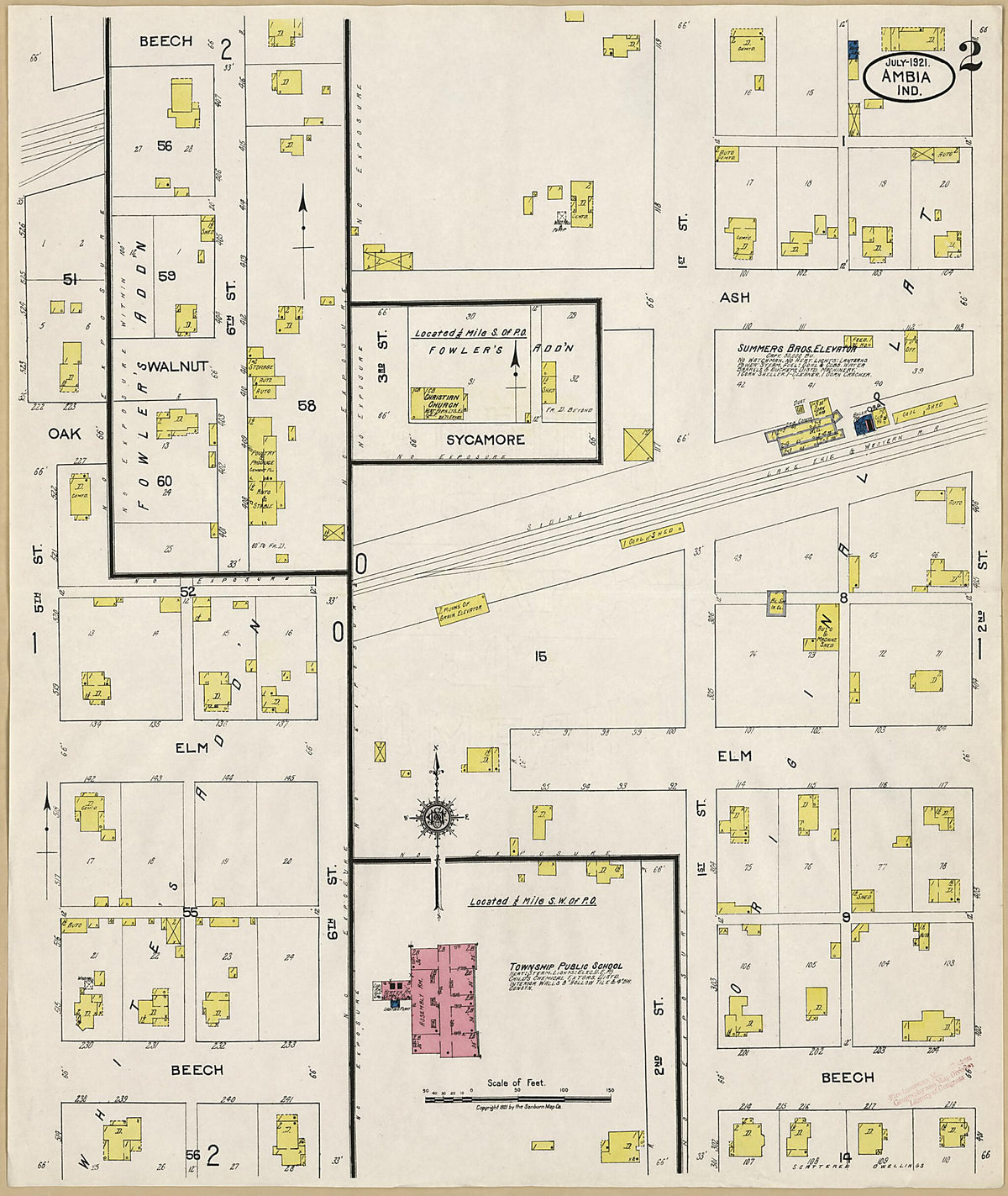 Ambia, Benton County, Indiana 1921 (Sheet 2 of 2) by Relic Map Company