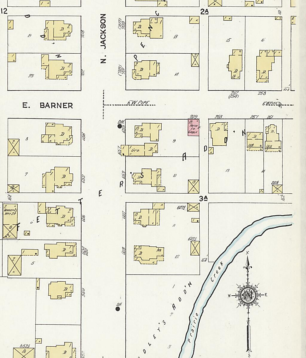 This old map of Frankfort, Clinton County, Indiana was created by Sanborn Map Company in 1912