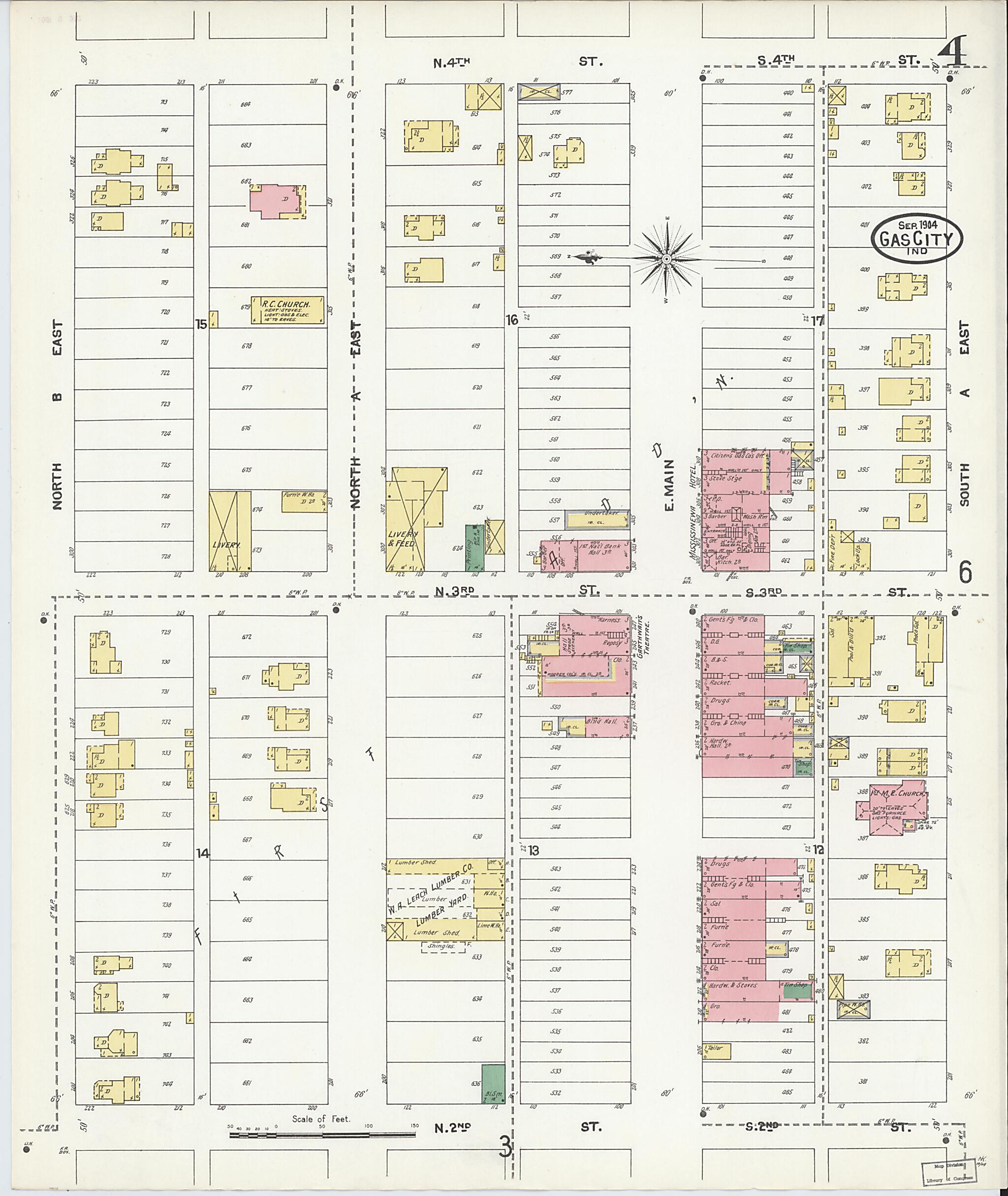 Gas City, Grant County, Indiana 1904 (Sheet 4 of 10) by Relic Map Company