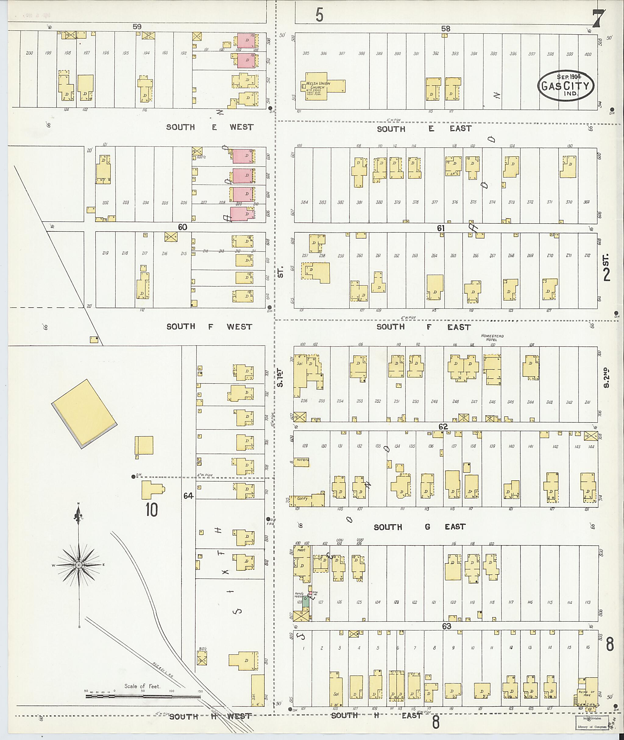 Gas City, Grant County, Indiana 1904 (Sheet 7 of 10) by Relic Map Company