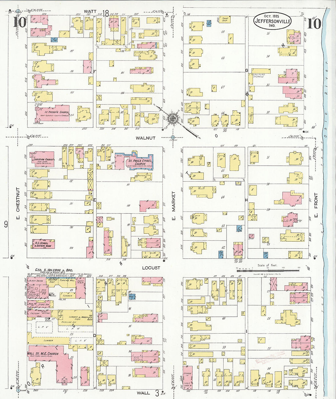 This old map of Speeds, Clark County, Indiana was created by Sanborn Map Company in 1925