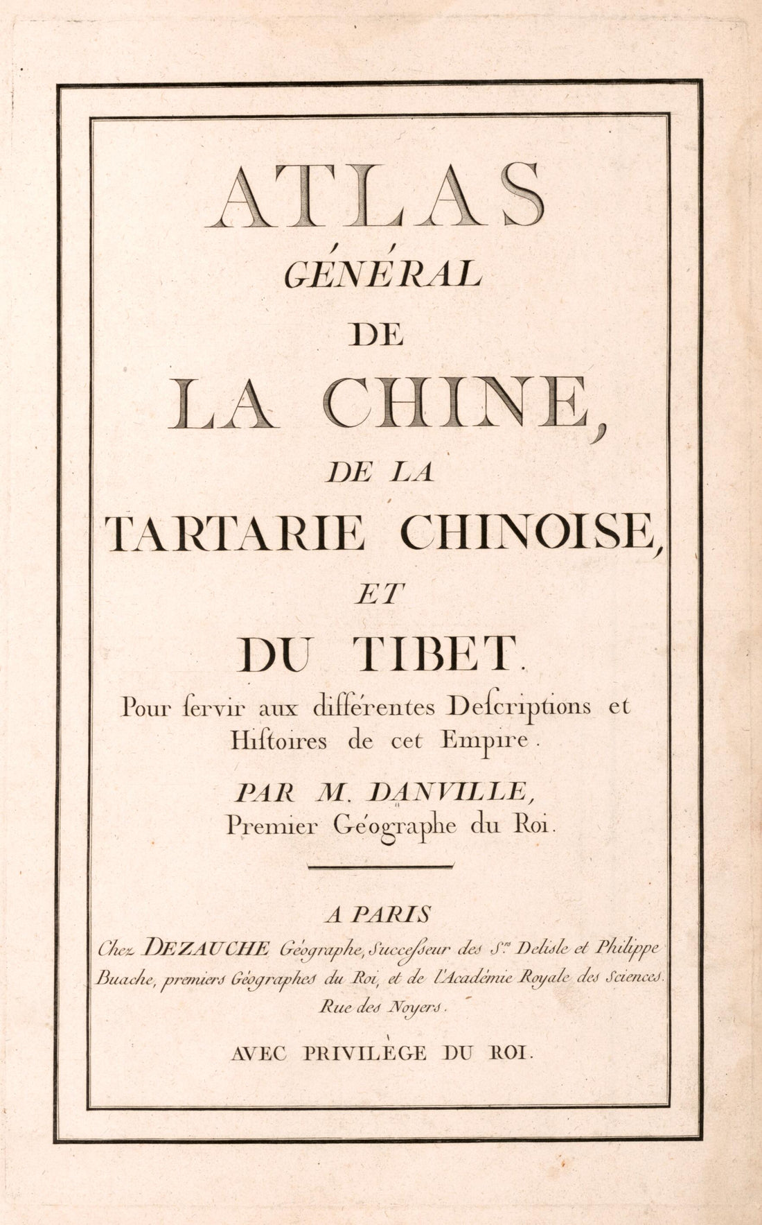 This old map of Atlas Général De La Chine, De La Tartarie Chinoise, Et Du Tibet : Pour Servir Aux Différentes Descriptions Et Histoires De Cet Empire (Atlas De La Chine) from 1790 was created by Jean Baptiste Bourguignon D Anville in 1790