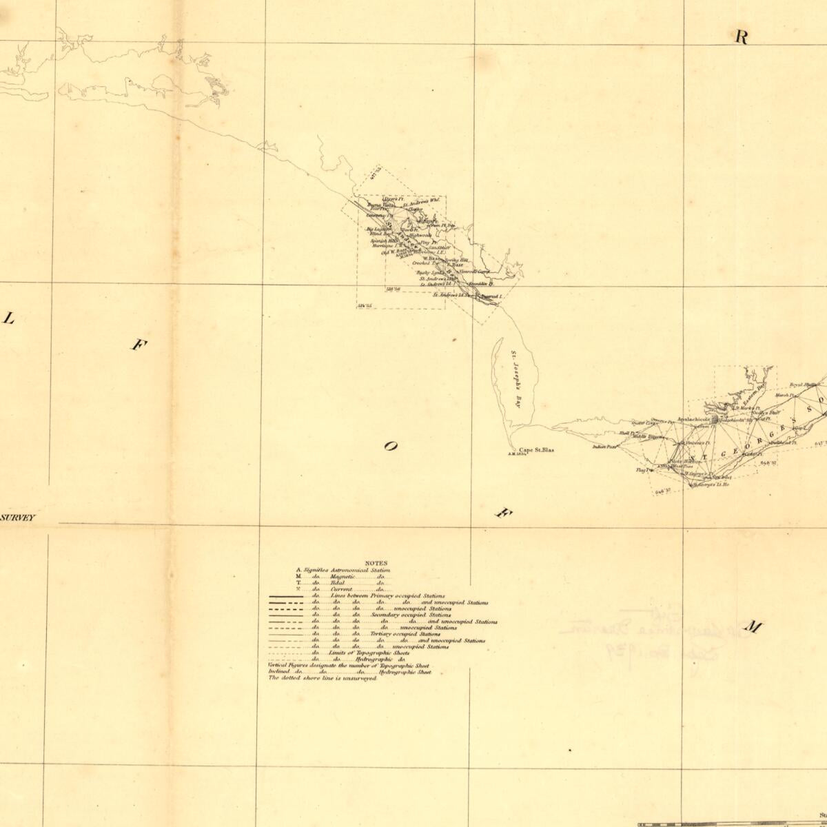This old map of Sketch G Showing the Progress of the Survey In Section No. VII, from 1849 to from 1857 was created by  United States Coast Survey in 1857