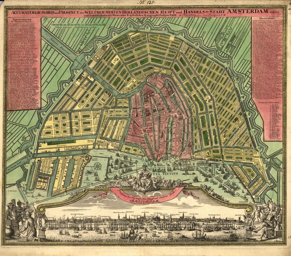 Stadt Amsterdam 1727 by Relic Map Company