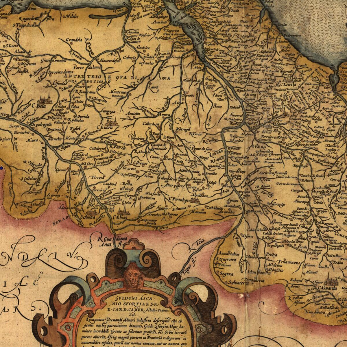 This old map of Portugalliae : Que Olim Lusitania, Nouissima & Exactissima Descriptio from 1560 was created by Abraham Ortelius, Fernando Alvares Seco in 1560