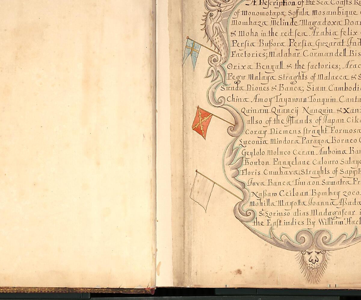 This old map of A Description of the Sea Coasts.. In the East Indies (Hack&