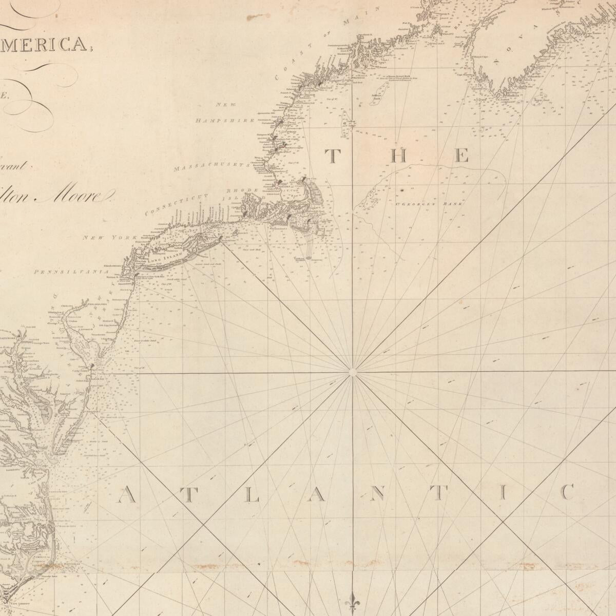 This old map of To His Excellency Thos. Jefferson, Esqr., President of the Congress, This Chart of the United States of America : Including Halifax, Havannah Havana, New Providence, and All the Northern Parts of the West Indies from 1805 was created by J