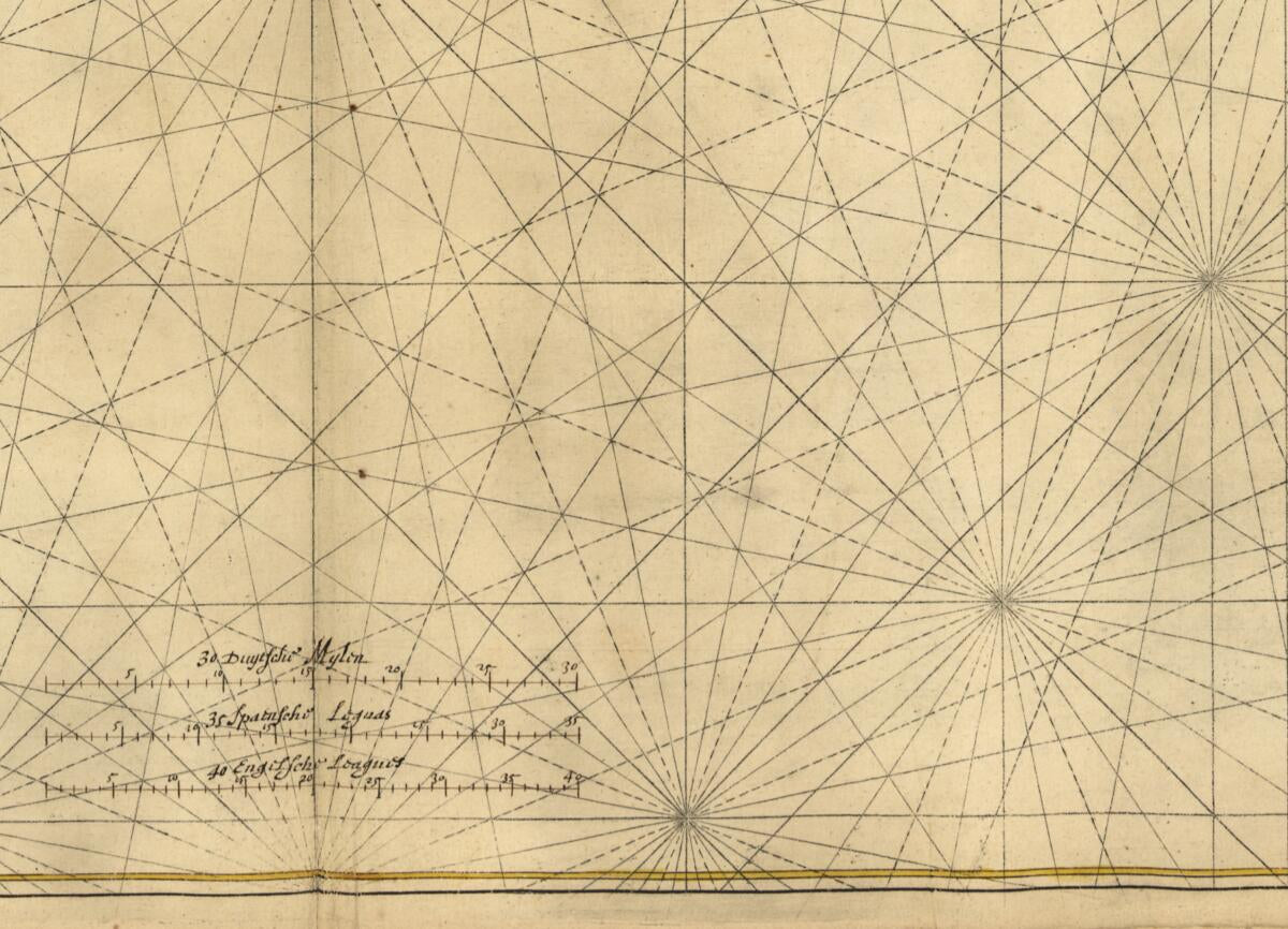 This old map of Map of the Gulf Coast from Florida to Mexico from 1639 was created by Joan Vinckeboons in 1639