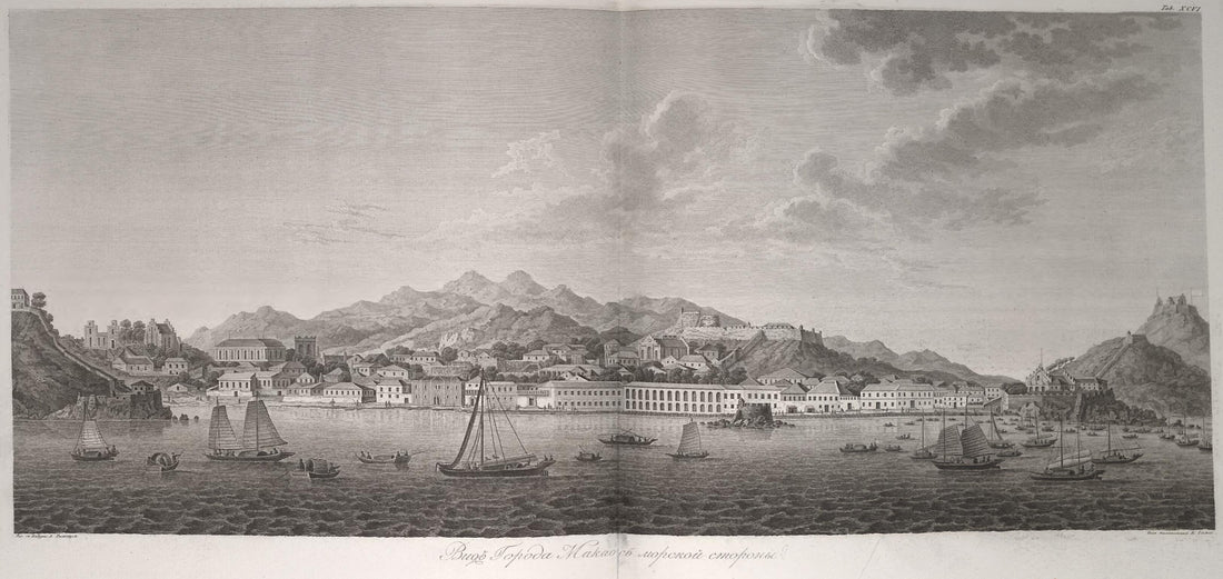 This old map of Vid Goroda Makao S Morskoĭ Storony from 1813 was created by in 1813