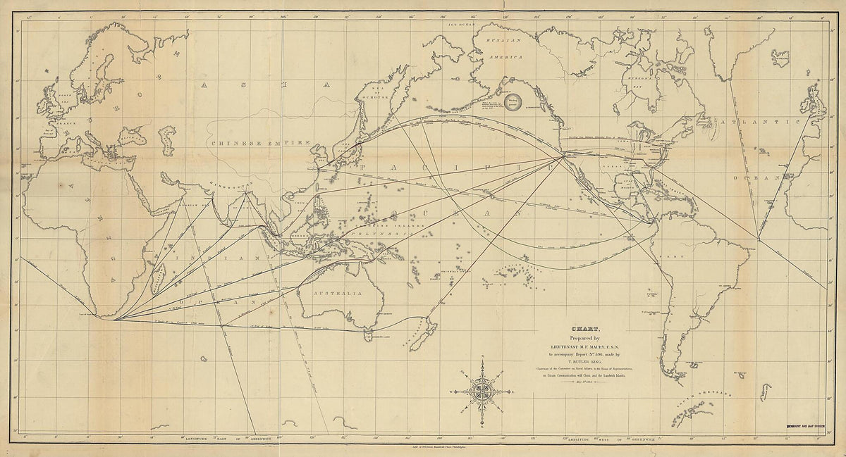 Chart 1848 by Relic Map Company