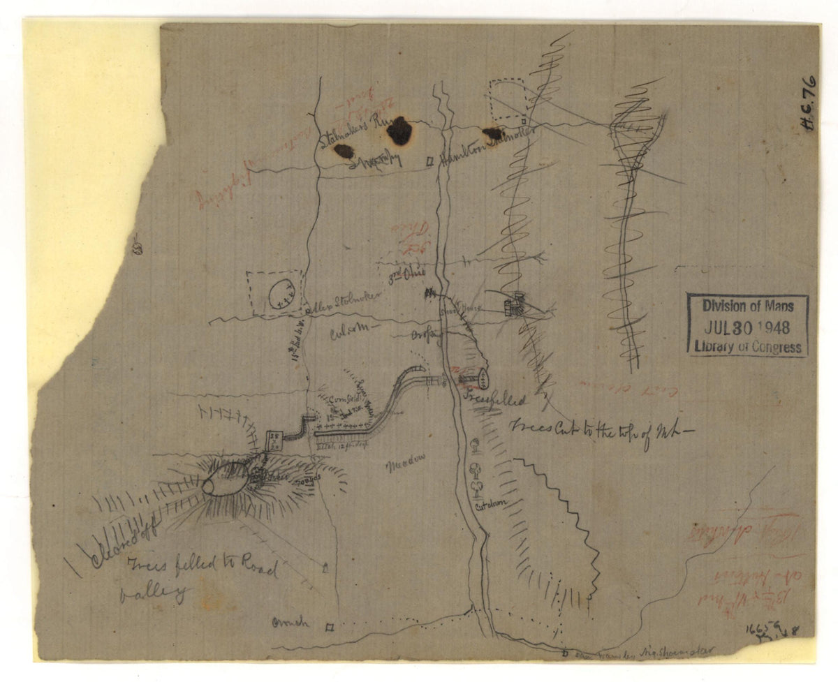 Rich Mountain (Randolph County), West Virginia 1861 by Relic Map Company