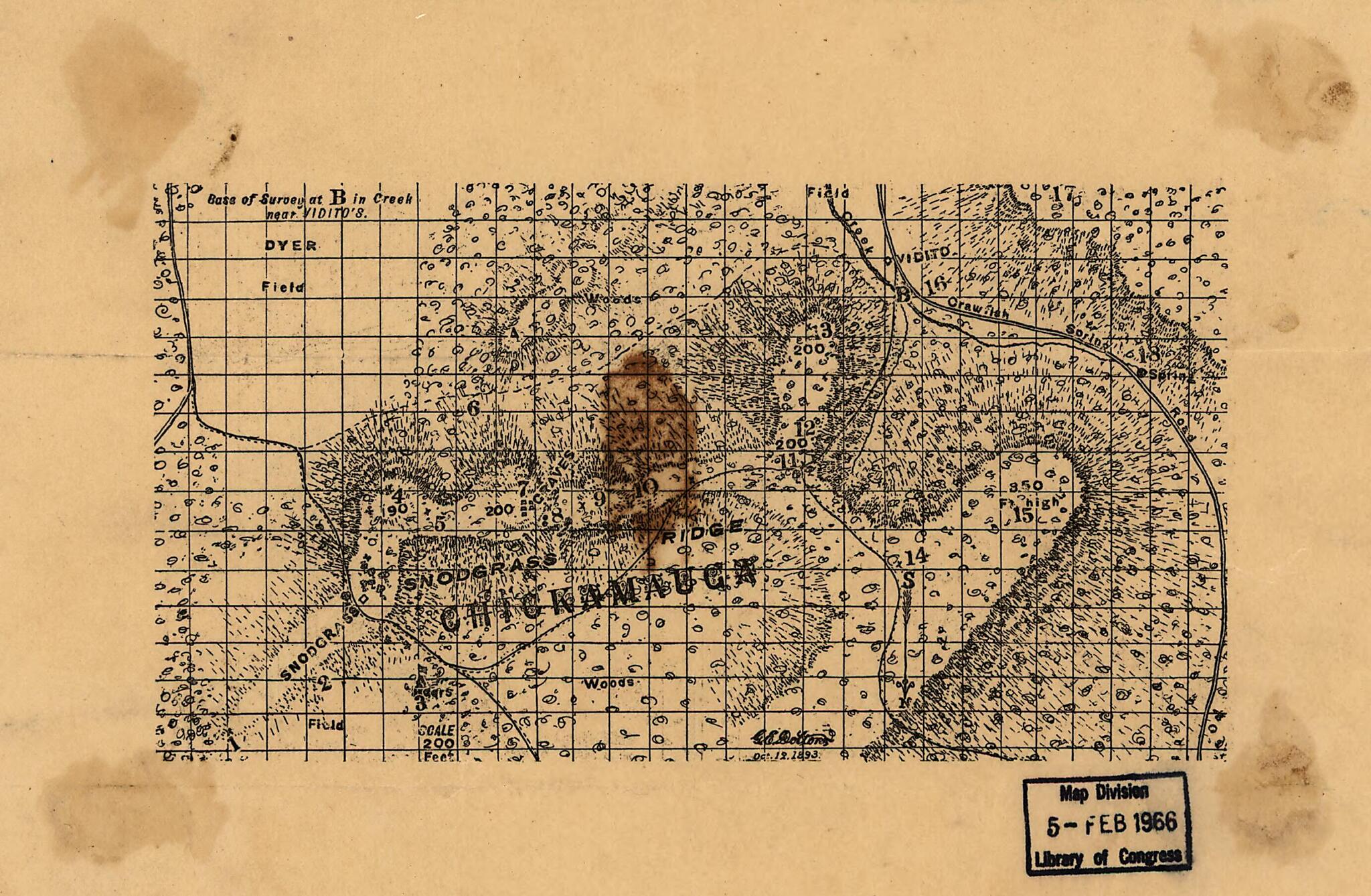 This old map of Chattanooga Tennessee from 1863 was created by G. H. Blakeslee, G. E. (George E.) Dolton in 1863