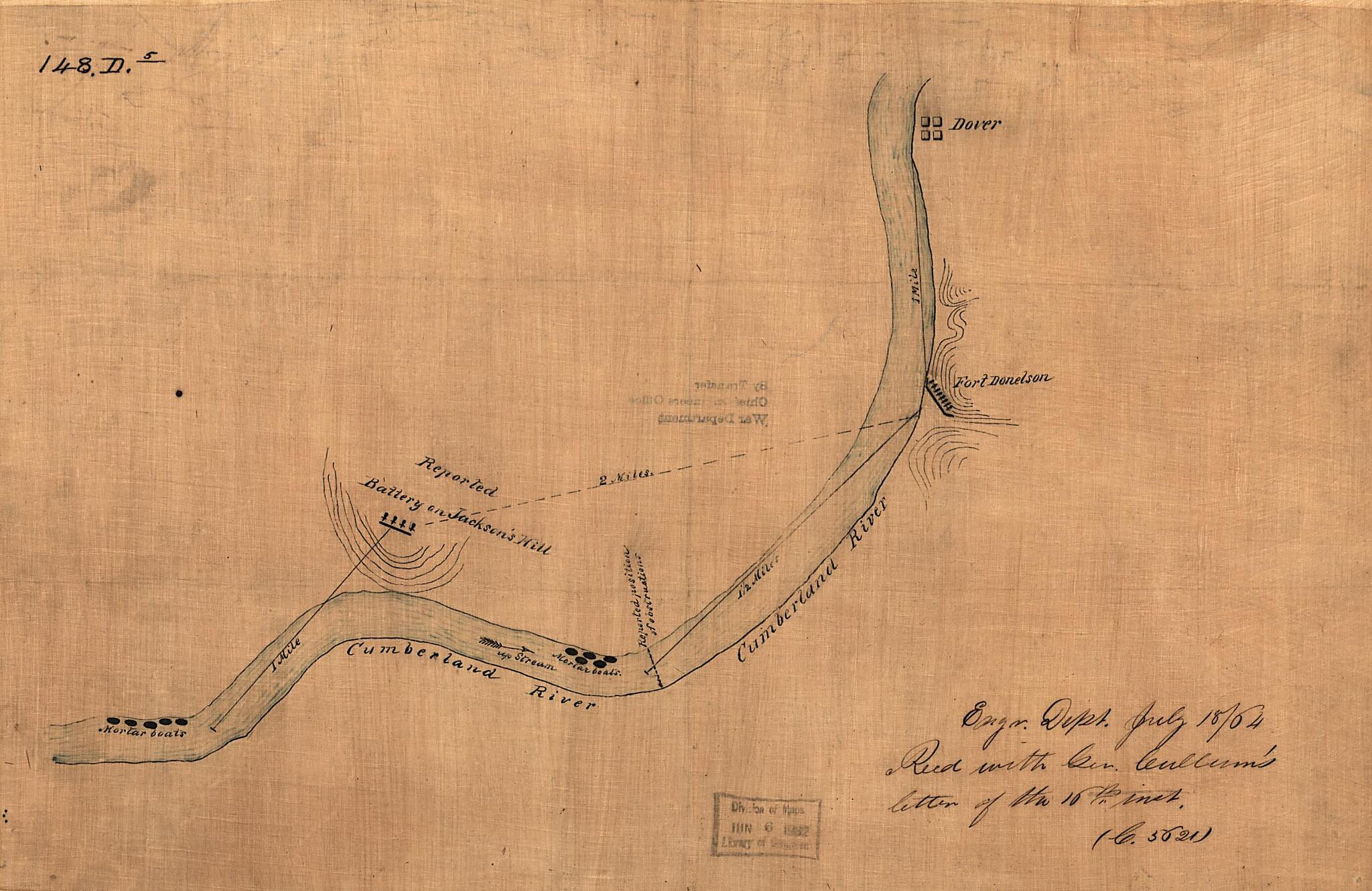 This old map of Map of the Environs of Fort Donelson, Tennessee, Feb. from 1862 was created by United States. War Department. Corps of Engineers in 1862