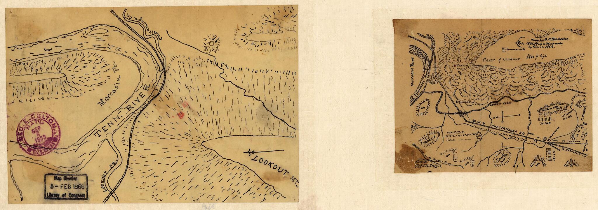 This old map of -Tenn. Profield sic June from 1863 (-Tenn. Profiled June from 1863) was created by G. H. Blakeslee in 1863