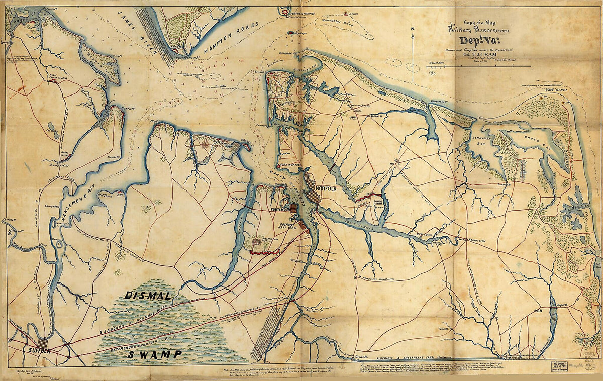 Copy of a Map Military Reconnaissance Dep&