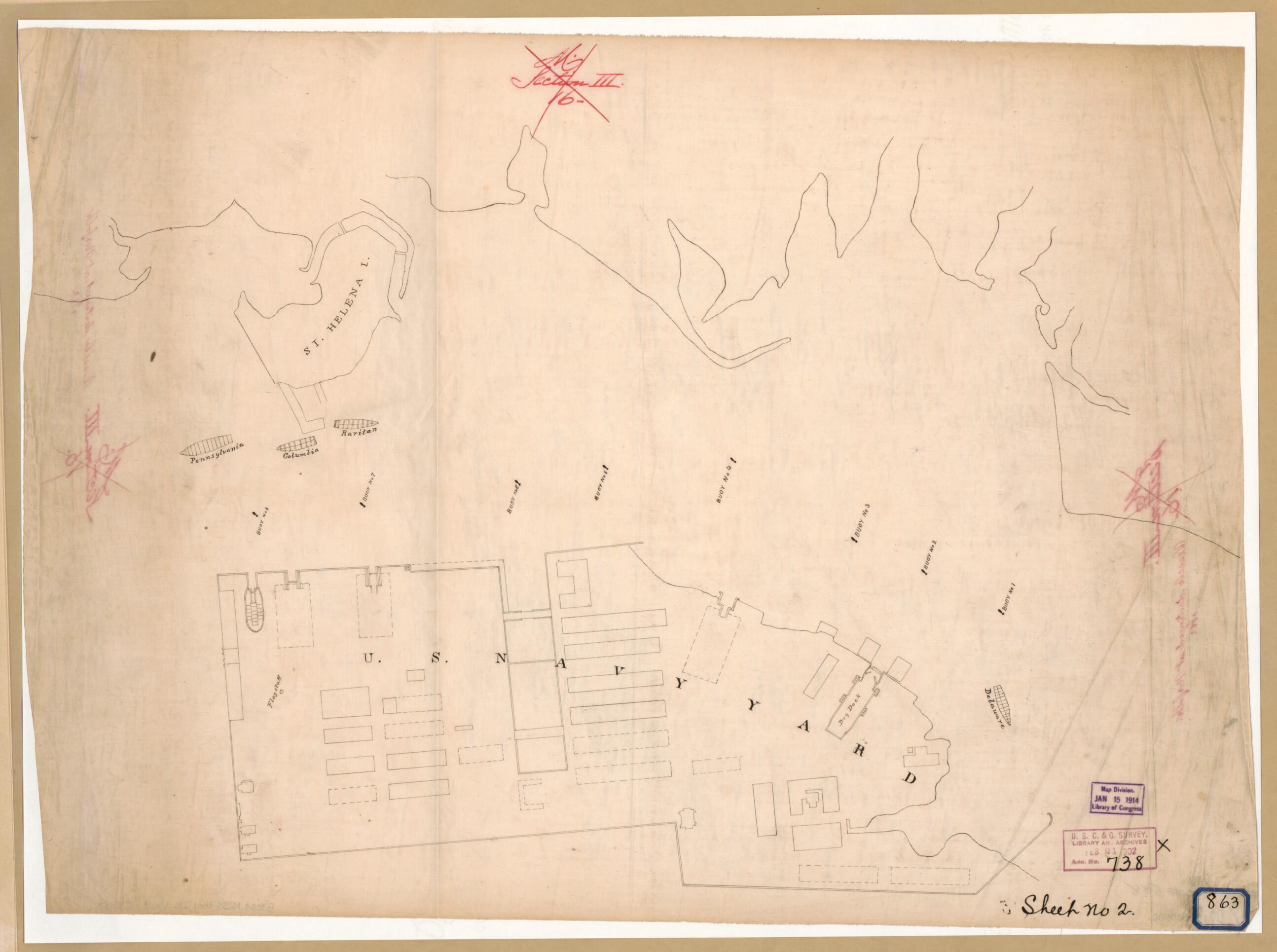 This old map of Vessels Destroyed at Norfolk 1861 from 1800 was created by United States Coast Survey in 1800