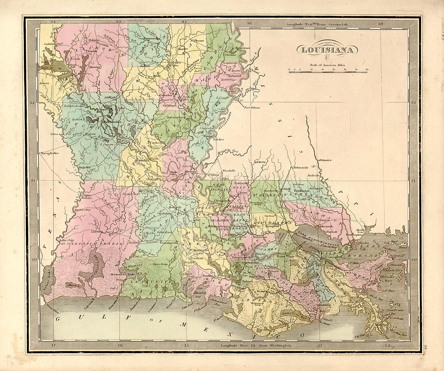 This old map of A New Universal Atlas, Comprising Separate Maps of All the Principal Empires, Kingdoms & States Throughout the World, and Forming a Distinct Atlas of the United States (Universal Atlas) from 1848 was created by J. (Jeremiah) Greenleaf in